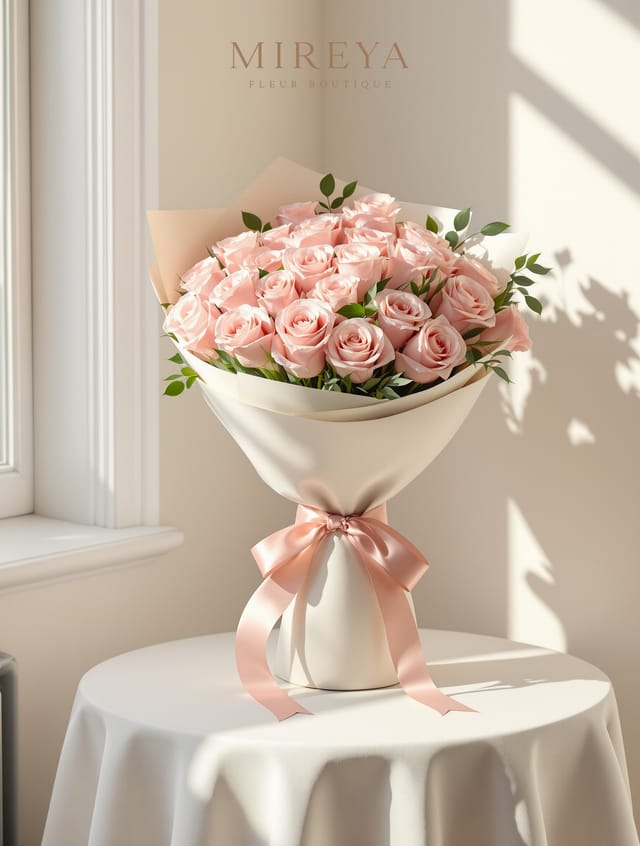 Букет Tendresse — 25 розови рози